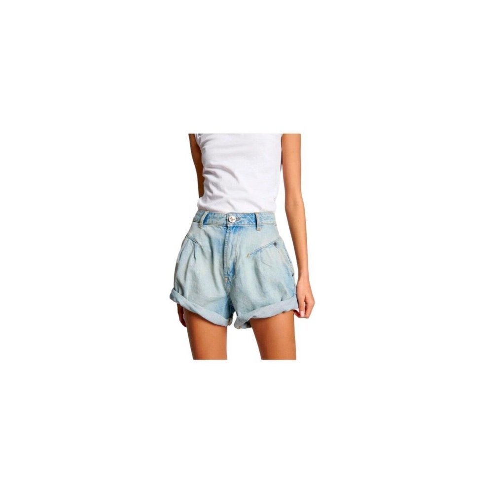 ONE TEASPOON REVOLVE Kansas Streetwalker Denim Shorts Size 25 NWT 80s Retro